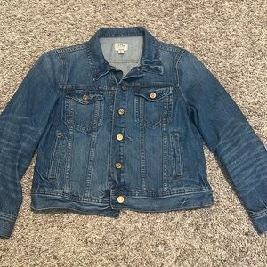 Petites large denim J Crew jacket